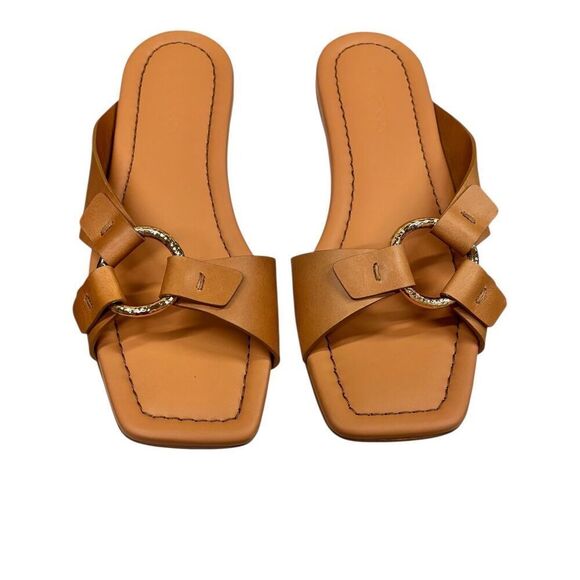 Ulla Johnson Women's Ring Leather Sandals in Pecan Brown NWB Size 40 - Picture 2 of 9